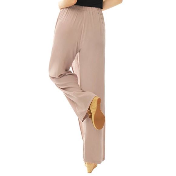 Harem Genie Asymmetric Sheer Skirt Overlay Pants - Picture 5 of 6